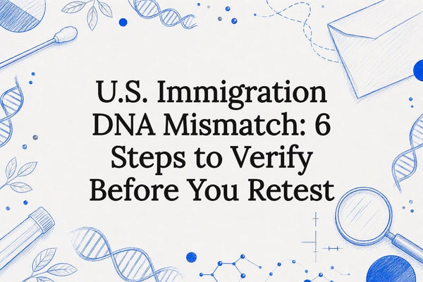 Decorative DNA mismatch title card illustration