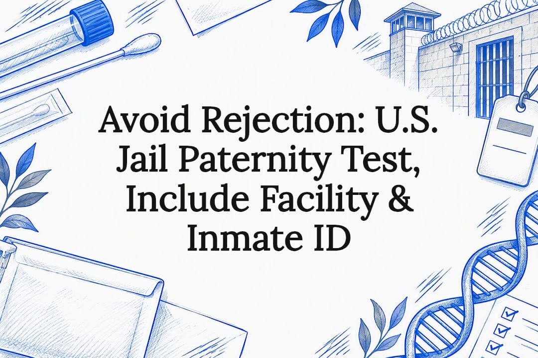 Jail paternity testing title card illustration