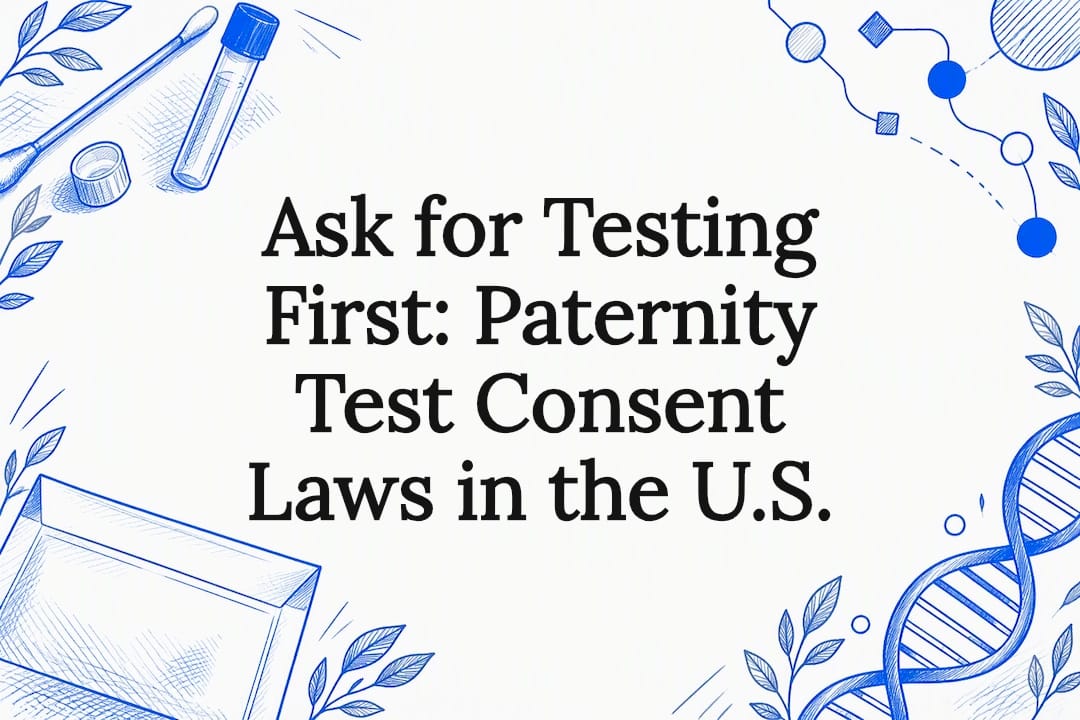 Paternity testing consent title card