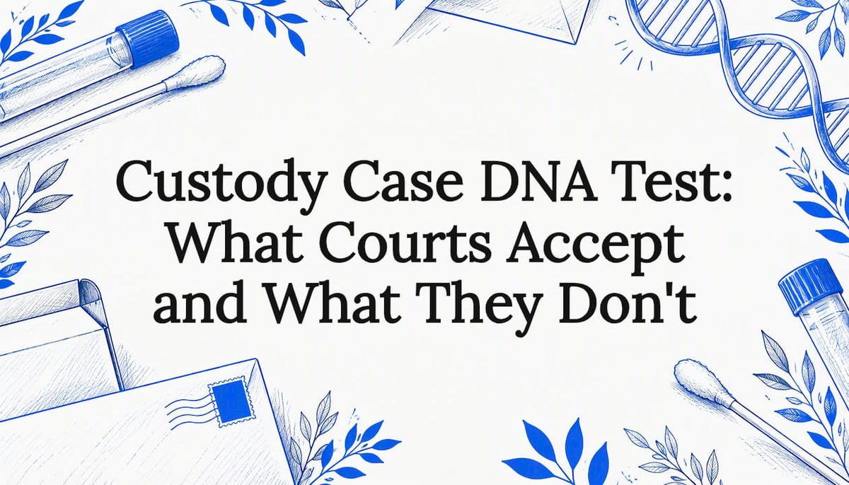 DNA swab and envelope title card