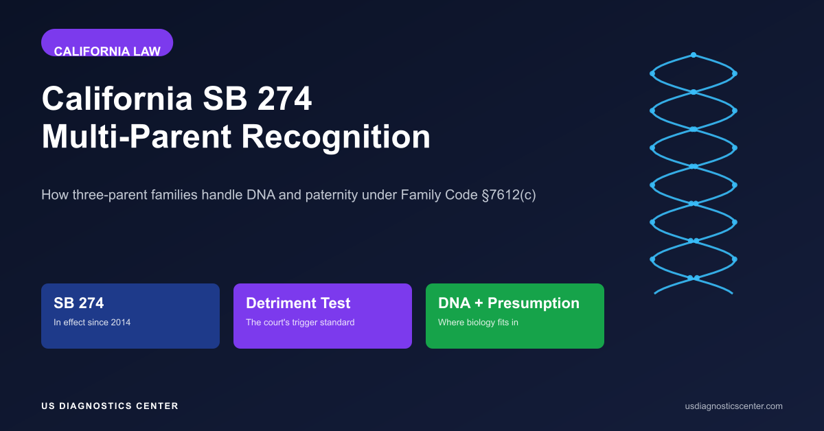 California SB 274 Multi-Parent Recognition: How Three-Parent Families Handle DNA and Paternity