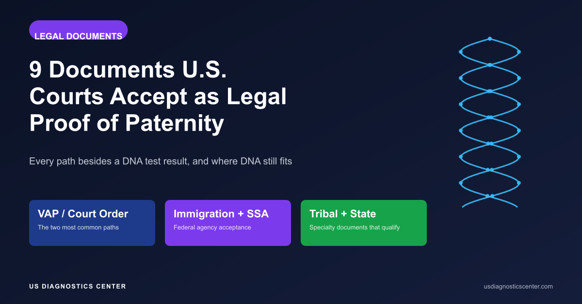 9 Documents U.S. Courts and Agencies Accept as Legal Proof of Paternity (Besides a DNA Test Result)