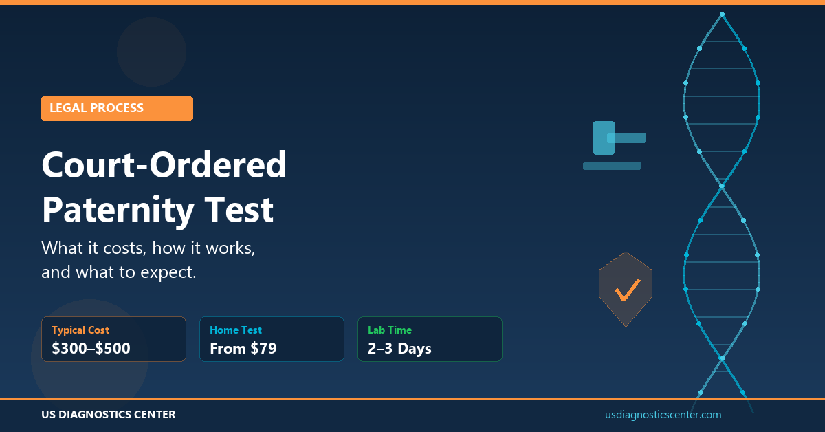 Court-ordered paternity test — process, cost, timeline, and what to expect in legal DNA testing