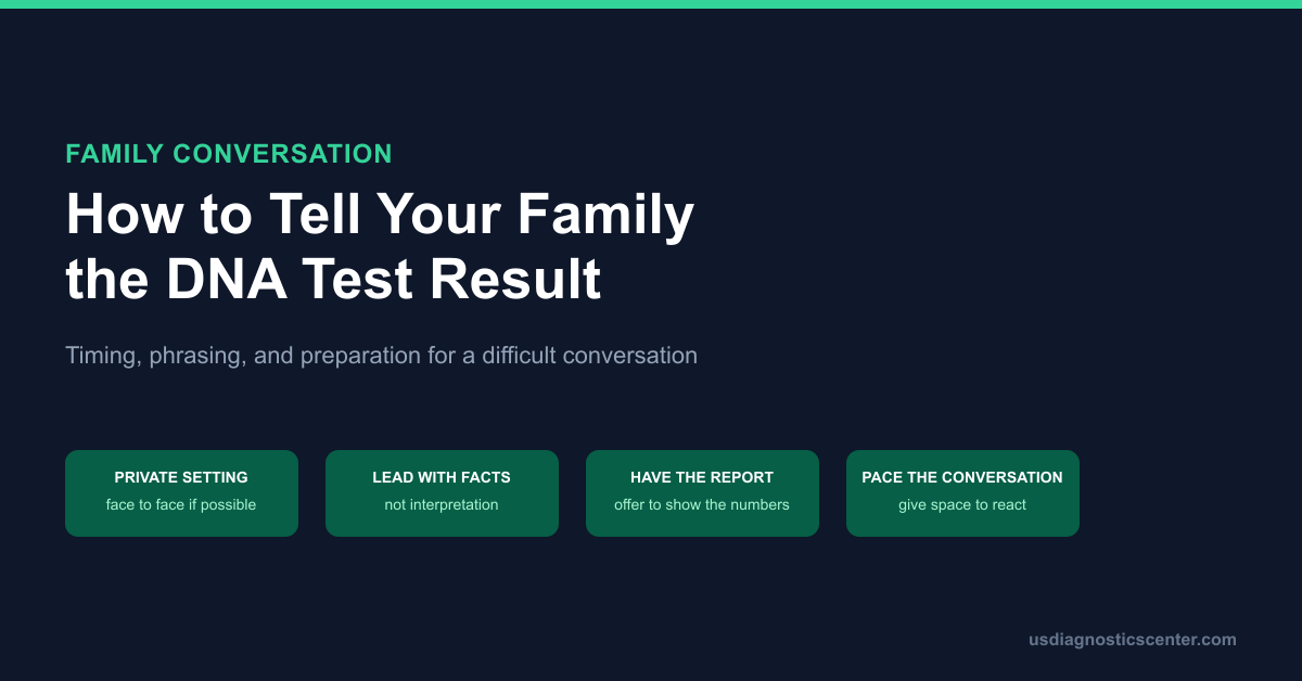 How to Tell Your Family the DNA Test Result