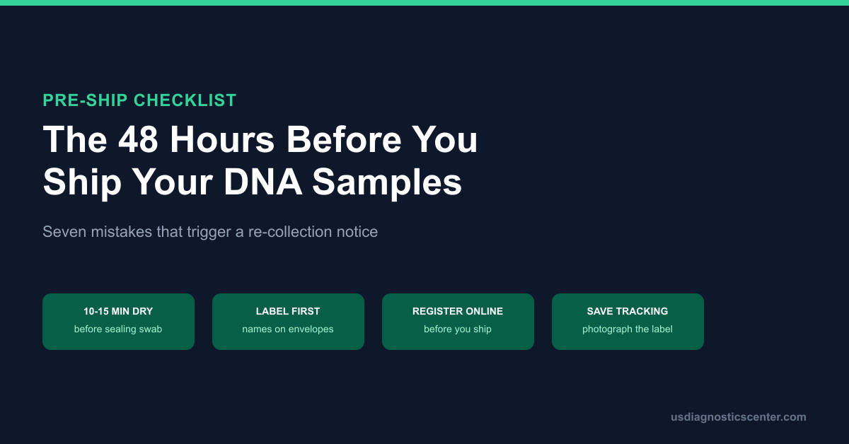 The 48 Hours Before You Ship Your DNA Samples: Common Mistakes