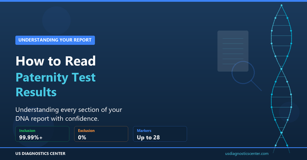 How to read and understand paternity test results and DNA report sections