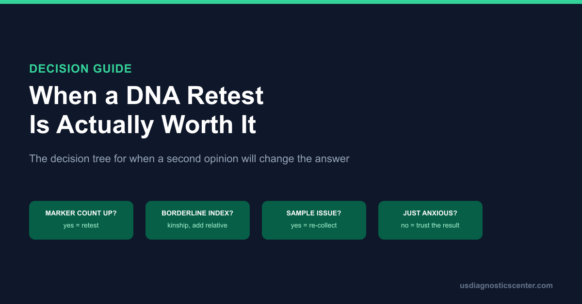 The Second-Opinion Decision Tree: When a DNA Retest Is Actually Worth It