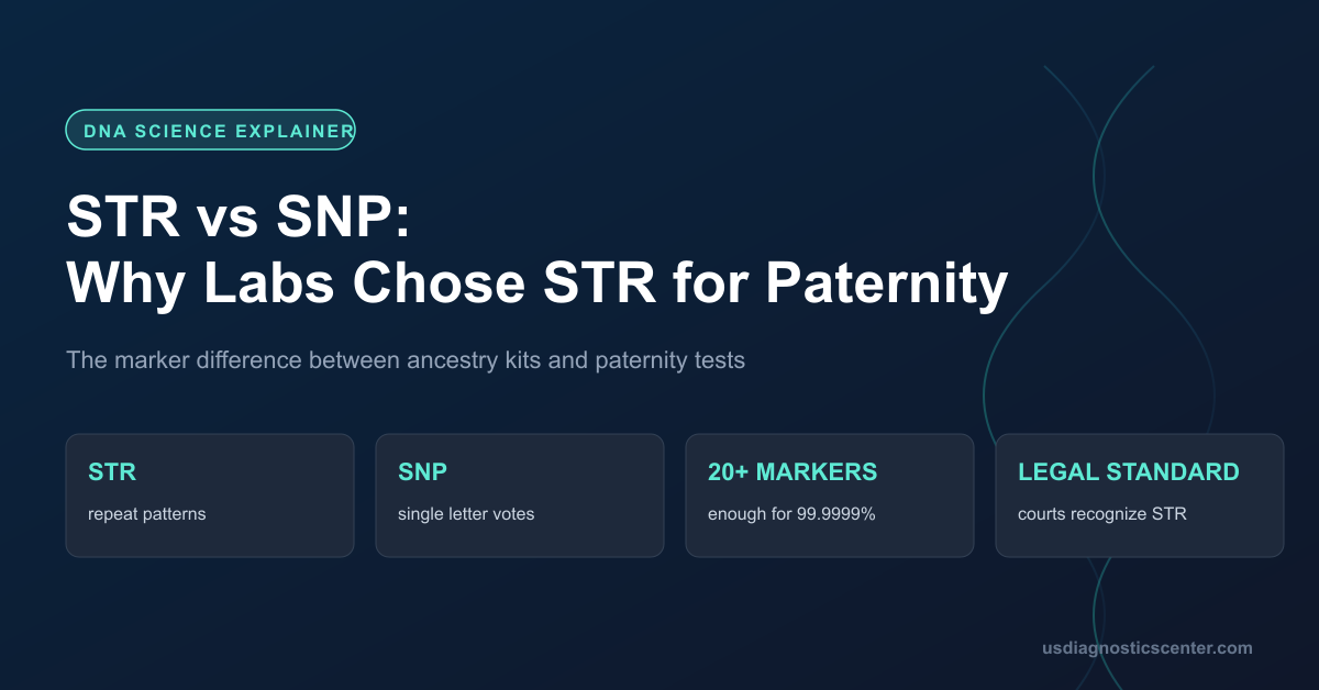 STR vs SNP Markers: Why Paternity Labs Use STR and Not SNP