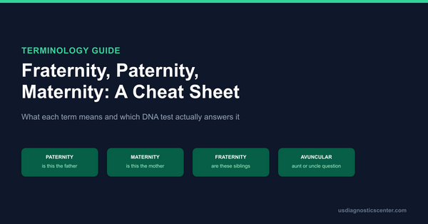 Fraternity, Paternity, Maternity: A DNA Testing Terminology Cheat Sheet