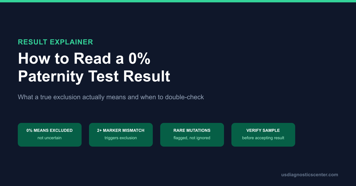 How to Read a 0% Paternity Test Result: What It Means and Does Not Mean
